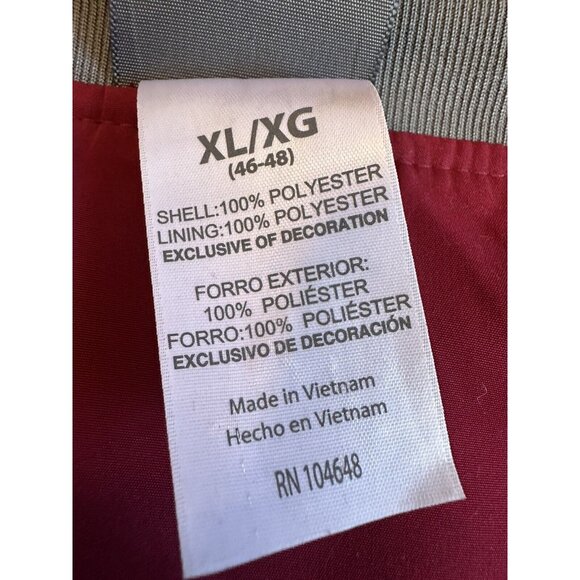 Knights Arkansas Razorbacks Team Pullover Windbreaker Mens‎ XL Water Resistant - Picture 7 of 12